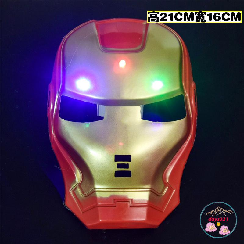 Mặt Nạ Găng Tay Thanos Có Đèn Led Hóa Trang Người Sắt