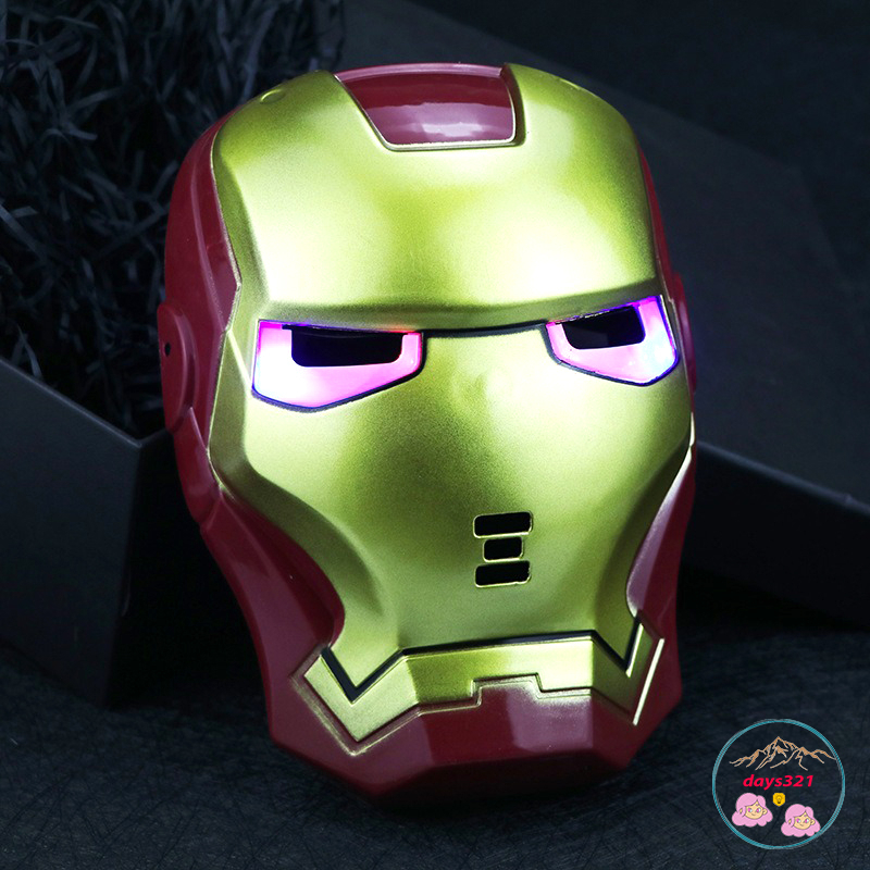 Mặt Nạ Găng Tay Thanos Có Đèn Led Hóa Trang Người Sắt