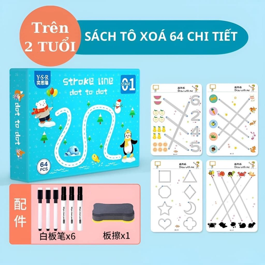 Học Liệu Bóc Dán Montessori Thông Minh 17 Chủ Đề -  Đồ Chơi Giáo Dục Sớm Cho Bé