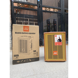 Loa Kẹo kéo JBZ J6 ( Tặng Kèm 2 Micro Không Dây ) Công Suất 150W Độ Vang Xa Bass Treble Cực Mạnh Cho Âm Thanh Cực Hay