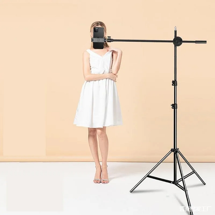 Giá Đỡ Điện Thoại Topshot, Chân Cao 2.1m, Tay Ngang Dài 65cm, Chuyên Chụp Ảnh, Review, Quay Video Sản Phẩm - Chắc Chắn