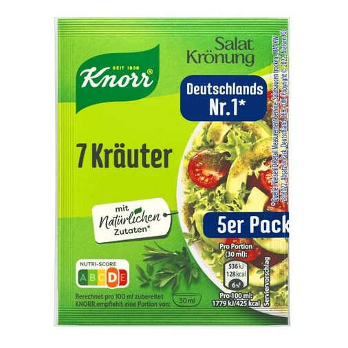 GIA VỊ TRỘN Salad KNORR siêu ngon, set 5 gói