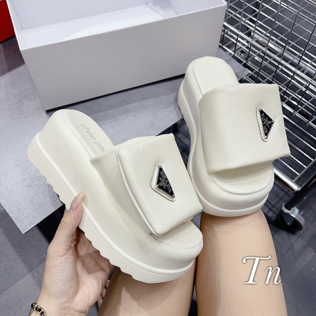 DÉP PRADA ĐẾ XUỒNG QUAI NGANG