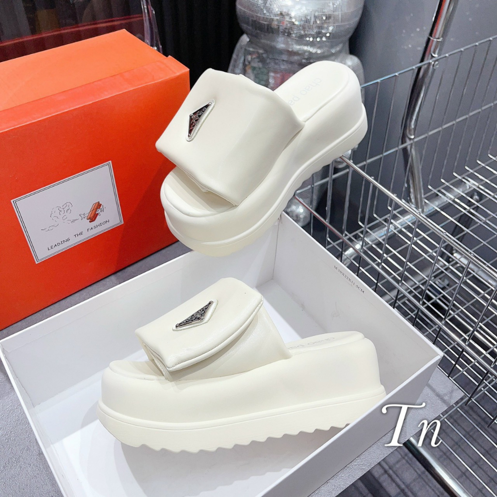 DÉP PRADA ĐẾ XUỒNG QUAI NGANG