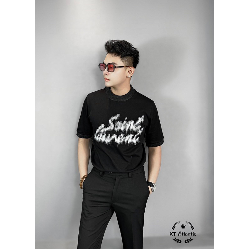 Áo phông YSL/SS23 Chữ Ngực