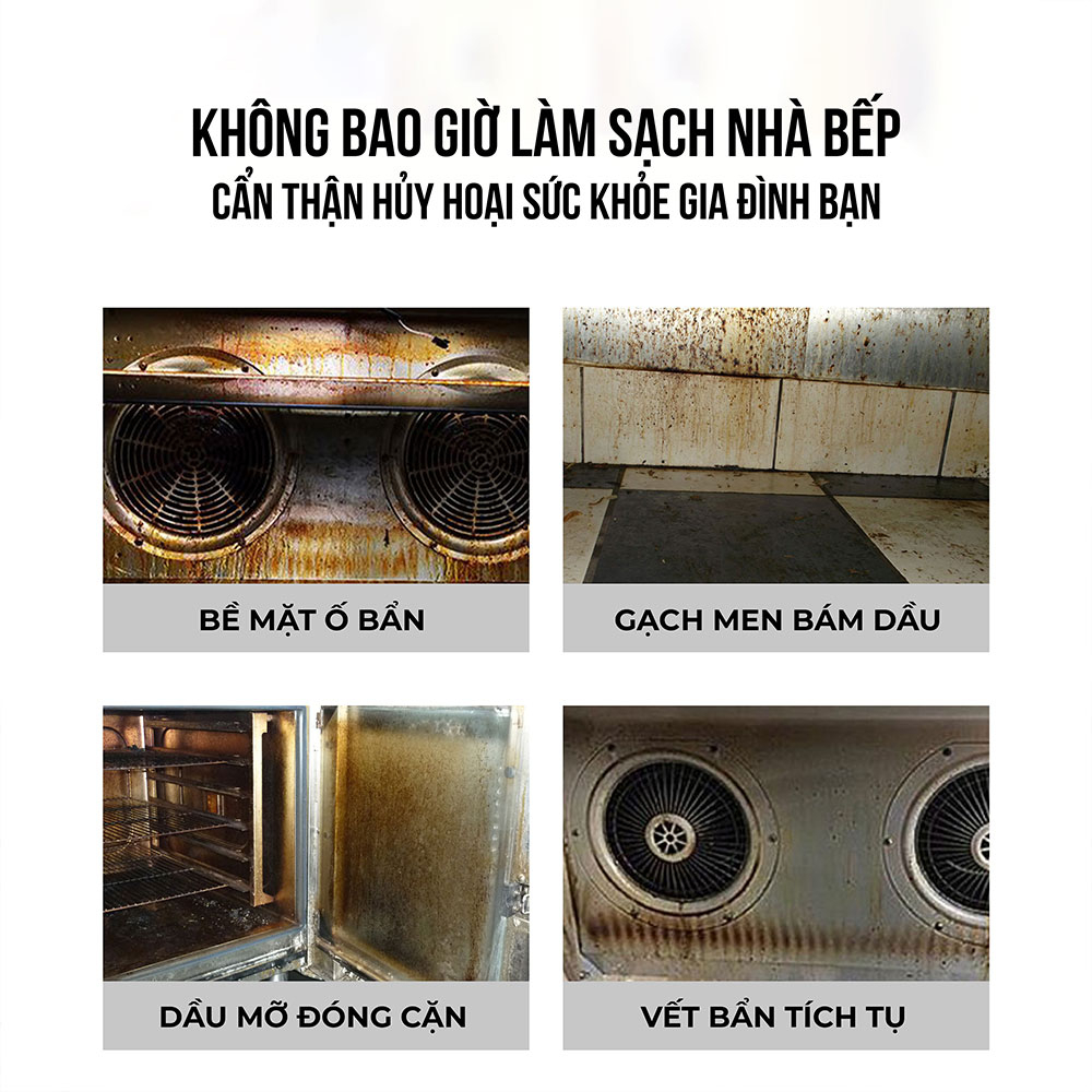 Tẩy dầu mỡ nhà bếp Juliplus, dung dịch tẩy rửa đa năng làm sạch lưới lọc máy hút mùi, bếp ga, tường gạch ốp. Chai 500ml