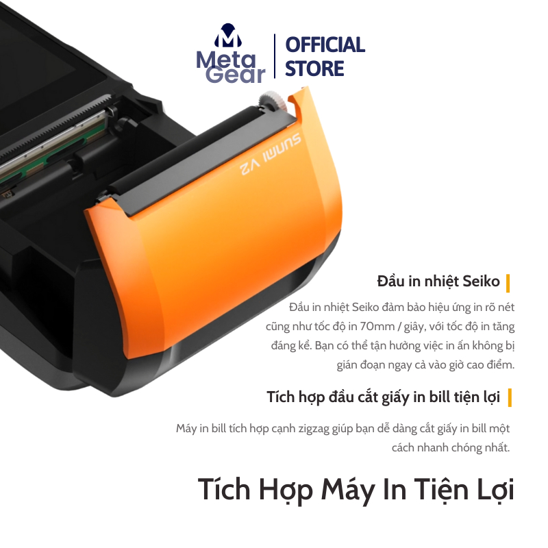 Máy POS Bán Hàng Cầm Tay SUNMI V2 - Máy POS SUNMI V2