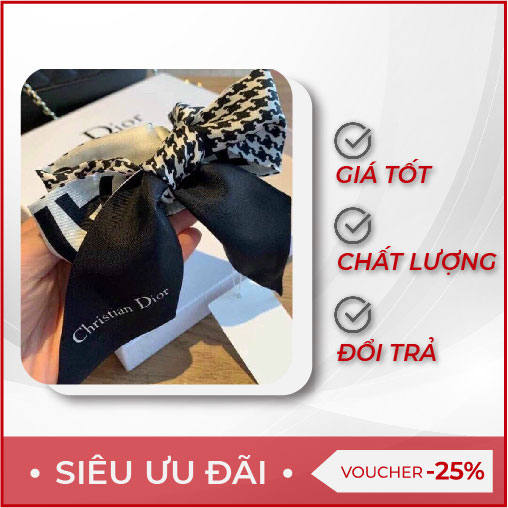 Khăn cột tóc Dior phụ kiện cột,quấn túi xách thời trang