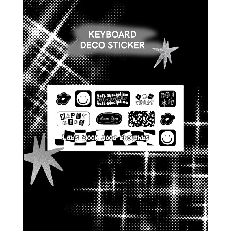 Keyboard decor Sticker/ Decal/ Nhãn dán thiết kế aesthetic,trang trí bàn phím laptop