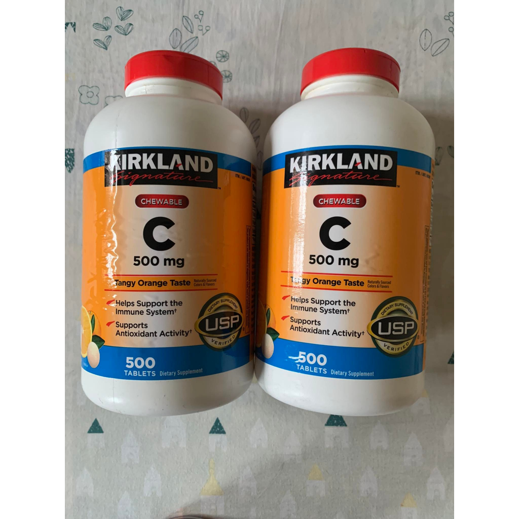 (California Mall) Thực phẩm chức năng Viên Uống Bổ Sung Vitamin C 1000mg Kirkland 500 Viên của Mỹ