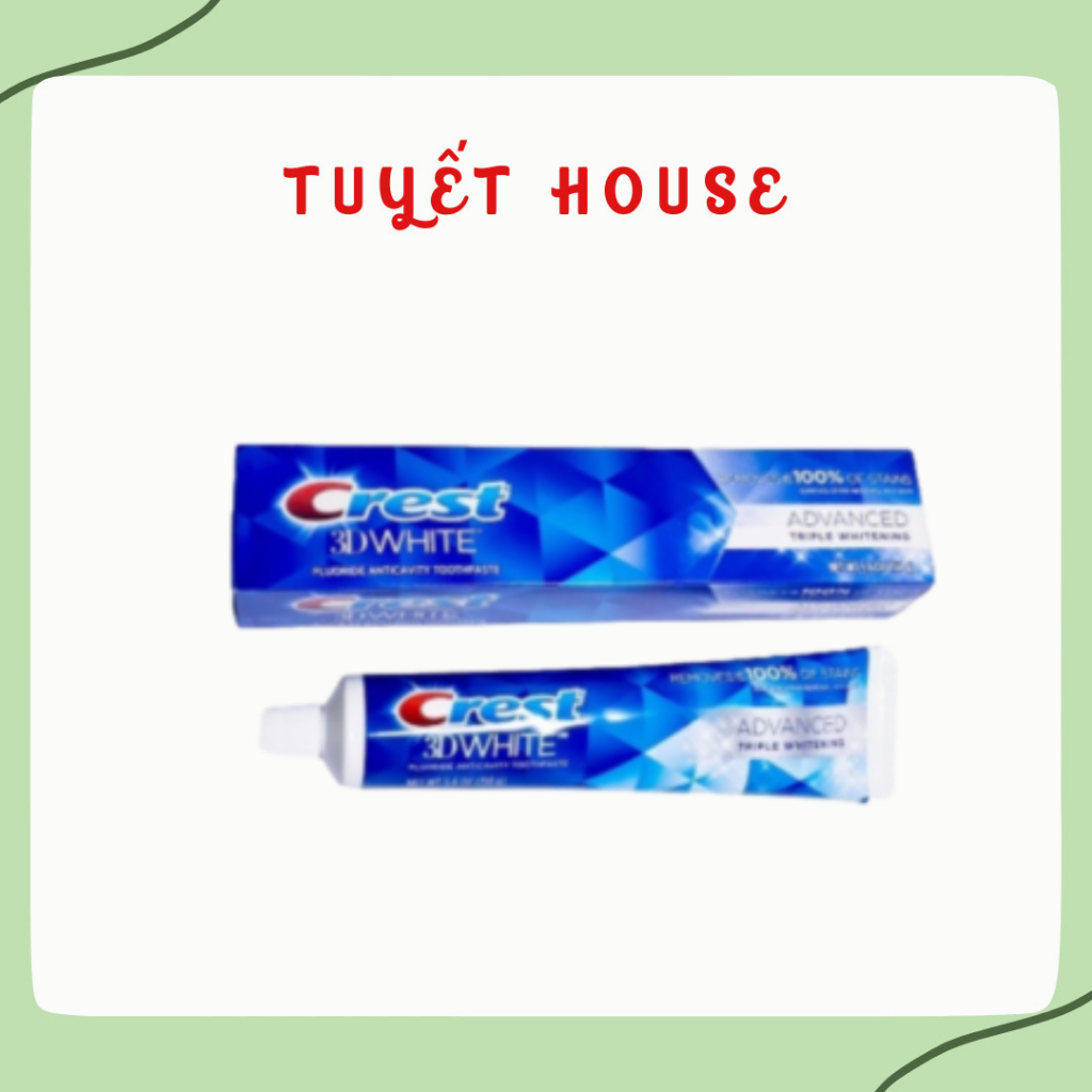 Kem Đánh Răng Crest 3D White 158g