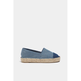 Giày lười nữ bằng vải denim Pull&bear