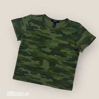 Áo hoa văn linh dáng baby tee vnxk