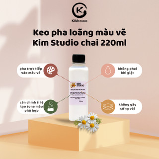 KEO / KEO PHA LOÃNG MÀU VẼ CHUYÊN DỤNG KIM STUDIO 250ML (LIÊN HỆ SHOP ĐỂ MUA LÍT)