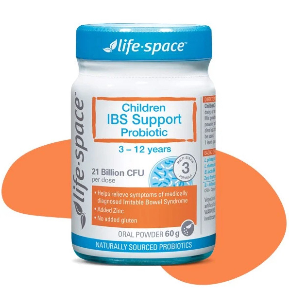 Men vi sinh giảm kích thích đường ruột cho bé 3 - 12 tuổi Life Space Childrens IBS Support - 60g- Hàng chính hãng