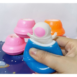 Đồ chơi bóp dẻo | Squishy giải nén Đĩa bay phi hành gia bí ẩn
