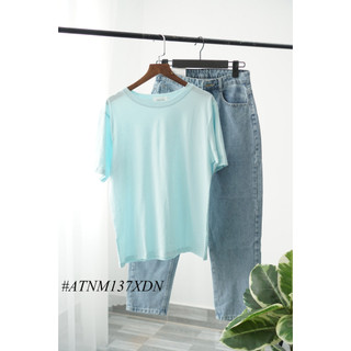 Áo Thun Nữ Cotton Trơn Cổ Tròn Basic Thời trang 096