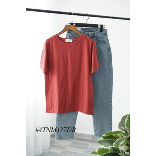 Áo Thun Nữ Cotton Trơn Cổ Tròn Basic Thời trang 096