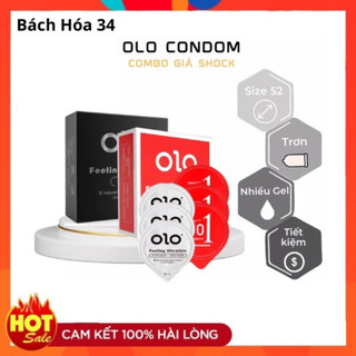 Hộp 3 chiếc Bao cao su OLO Feeling Ultrathin 001 siêu mỏng