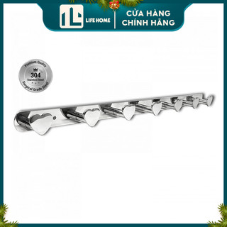 Móc treo quần áo Inox 304 cao cấp 8 chấu