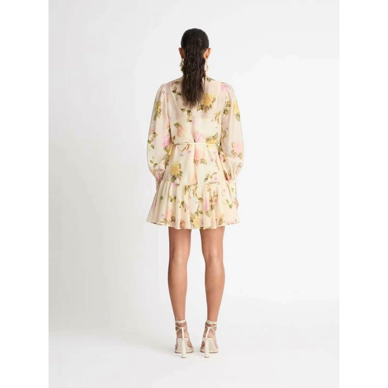 Váy hoa đai buộc ZMM cao cấp