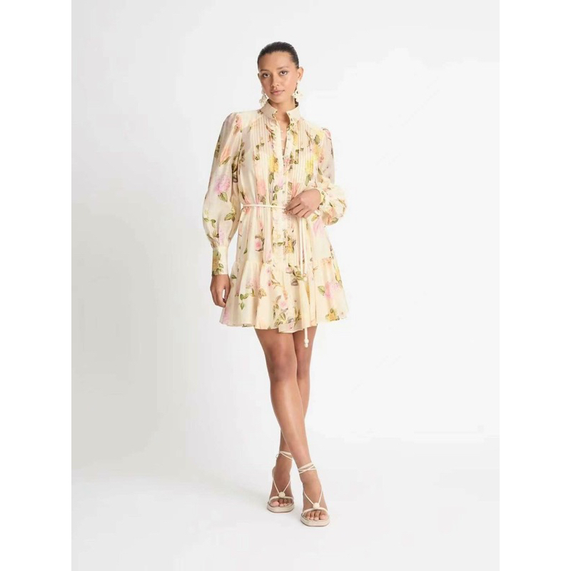 Váy hoa đai buộc ZMM cao cấp