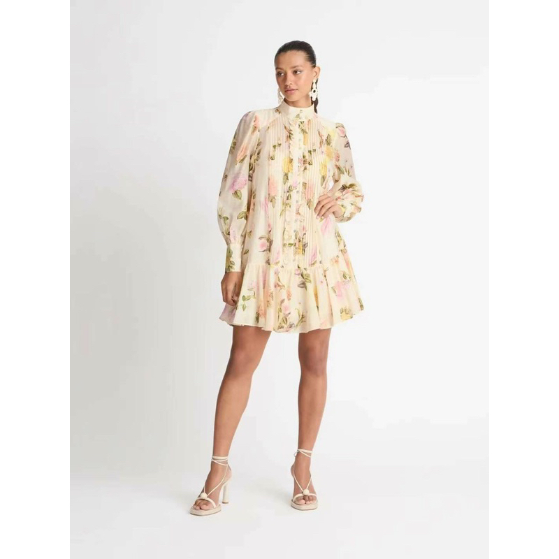 Váy hoa đai buộc ZMM cao cấp