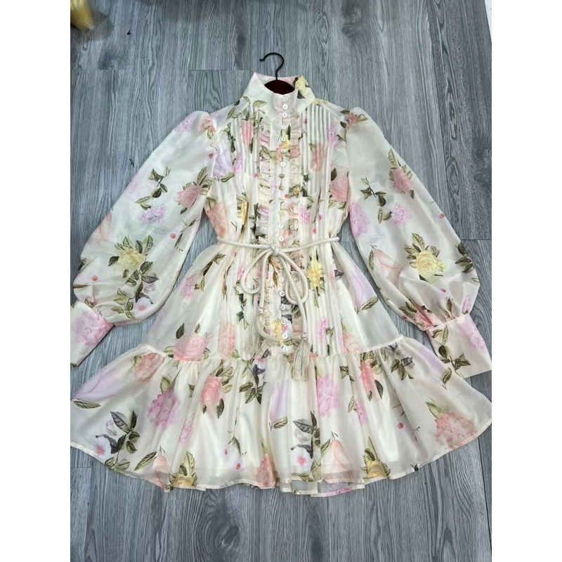 Váy hoa đai buộc ZMM cao cấp