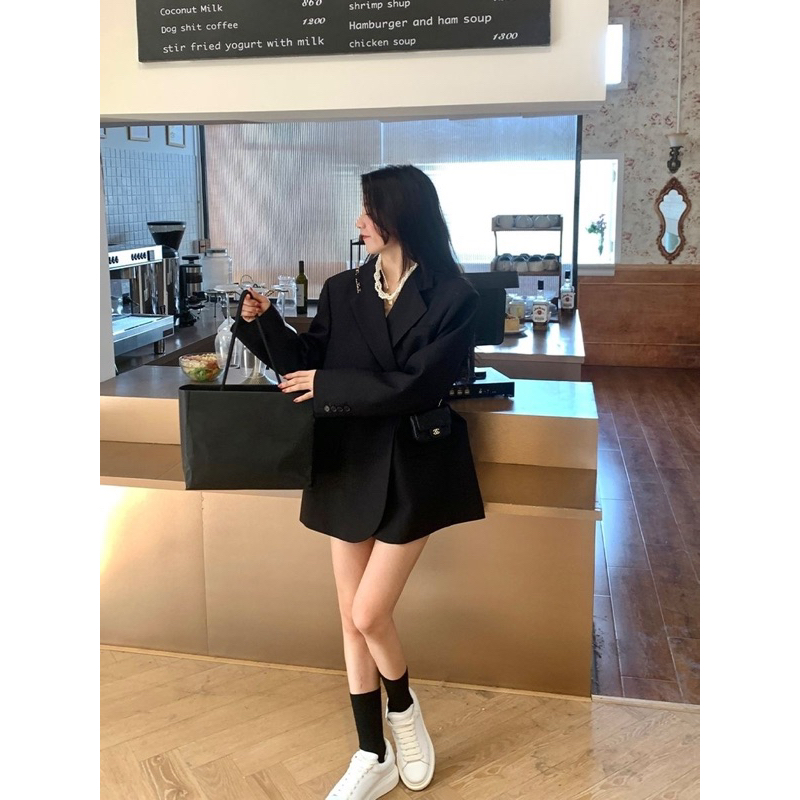 Áo Blazer Nữ thiết kế cao cấp form to may hai lớp có độn vai
