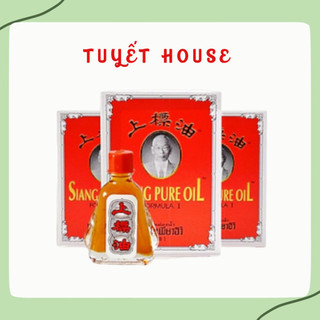 Dầu gió ông già siang pure oil đỏ chuẩn thái 3cc-7cc