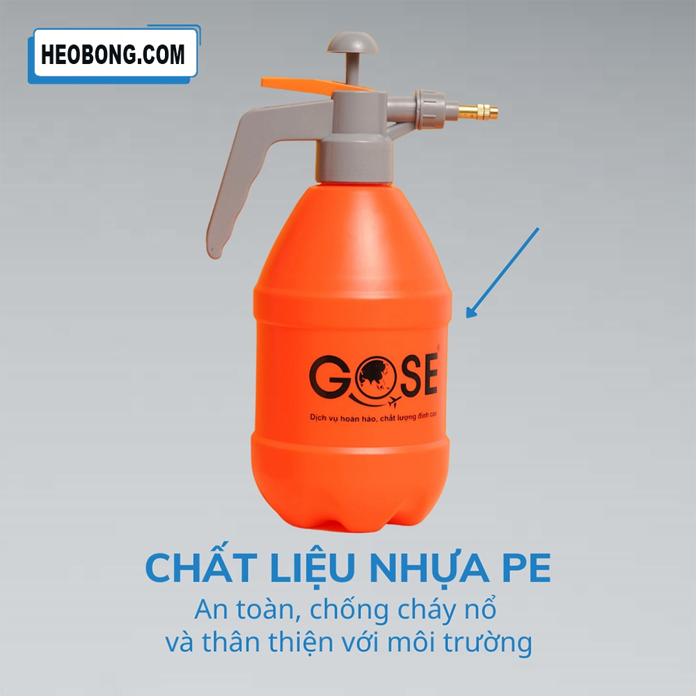 Bình Xịt Tưới Cây Phun Sương Gose 2L và 3L Chính Hãng, An Toàn Tự Động Phun Hiệu Quả