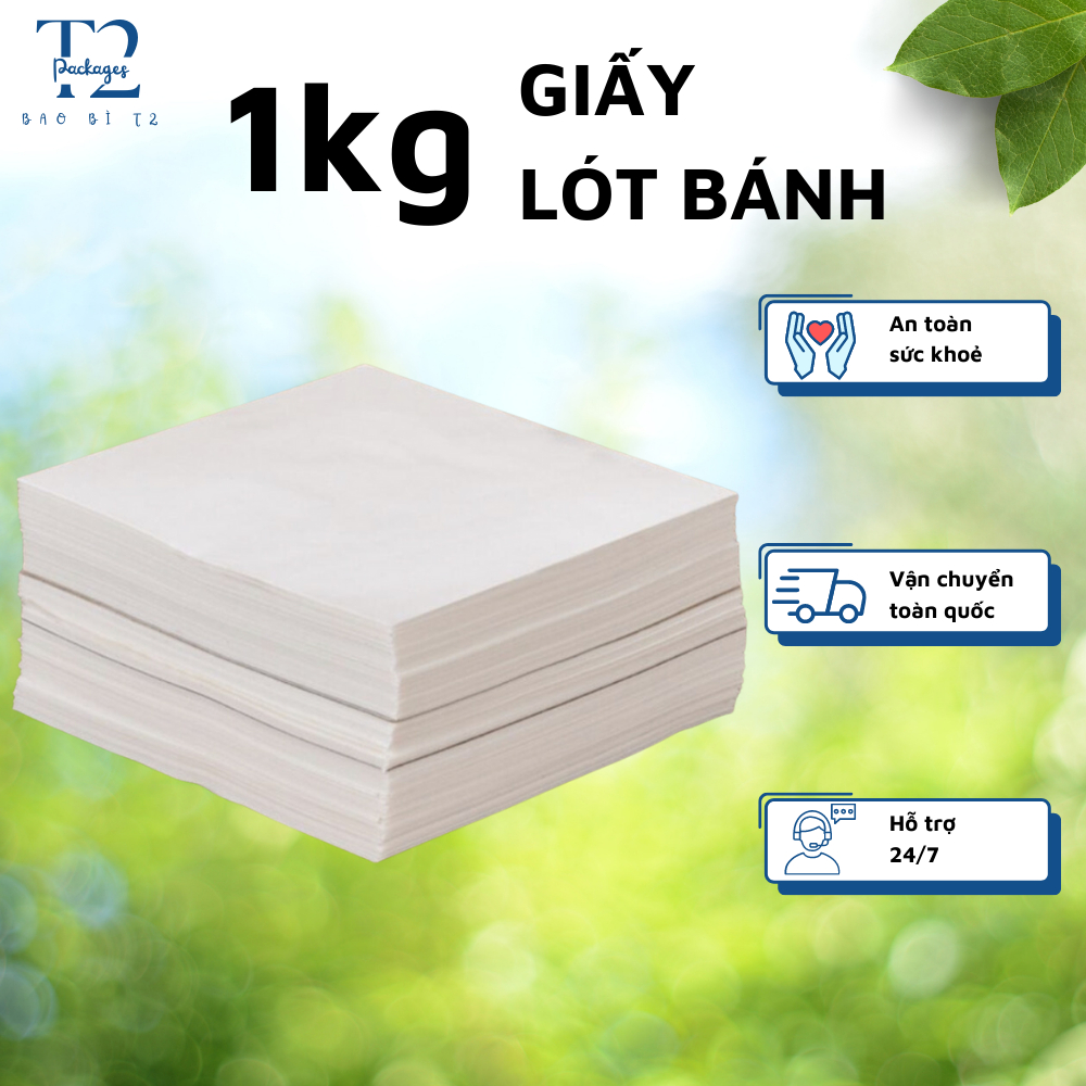 Sỉ 1KG Giấy Lót Bánh Bento, Pizza, Giấy nến Thấm Dầu Các Size - Hàng Loại 1 Thân Thiện Môi Trường
