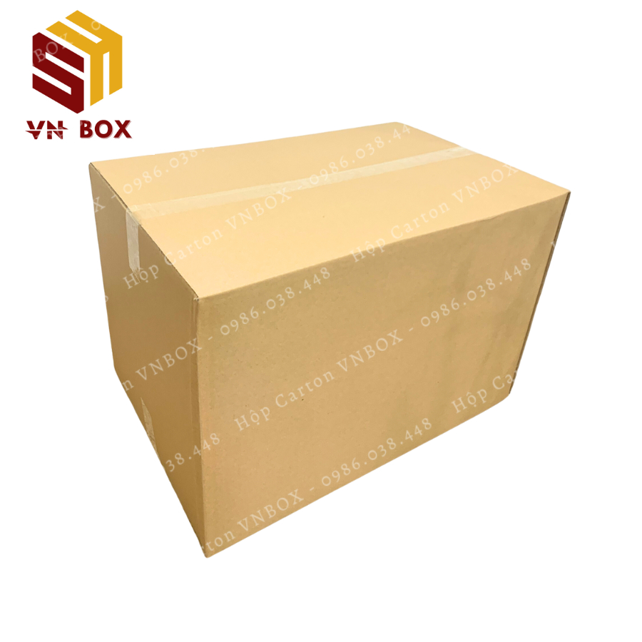 60x40x40 Thùng carton to, thùng chuyển nhà chuyển văn phòng đóng đồ, hộp carton đóng hàng tiện lợi - VN Box