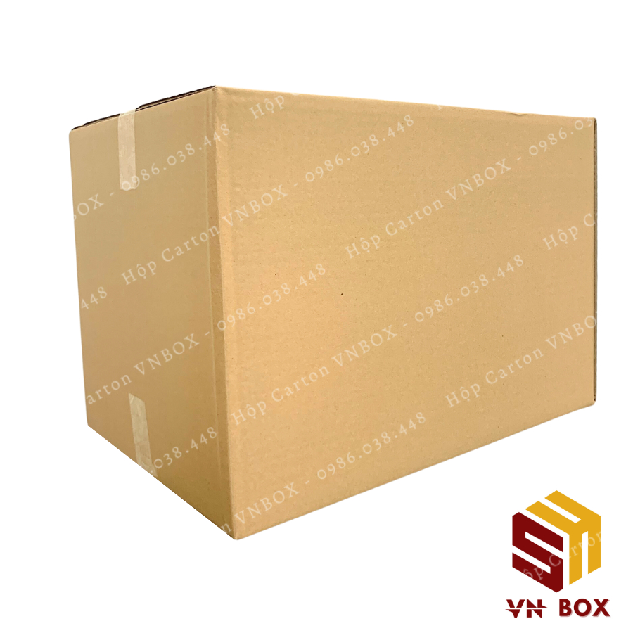 60x40x40 Thùng carton to, thùng chuyển nhà chuyển văn phòng đóng đồ, hộp carton đóng hàng tiện lợi - VN Box