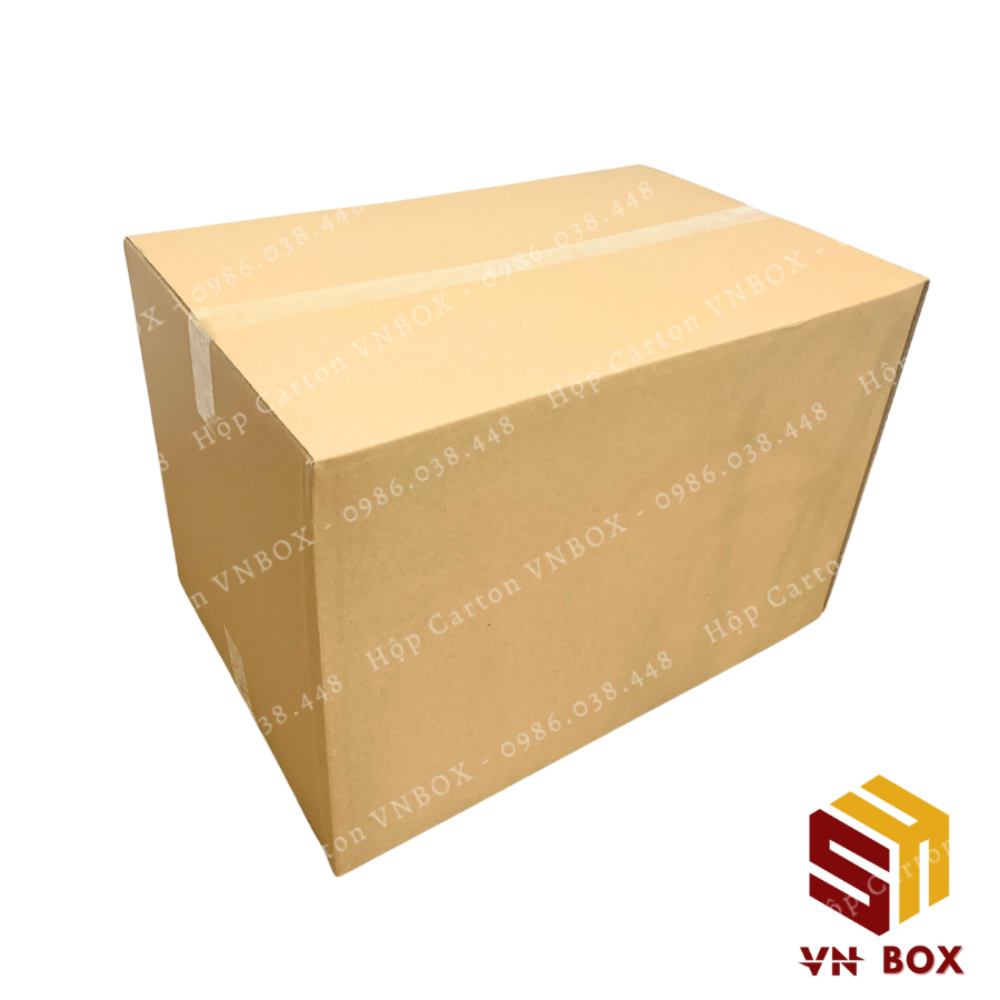 60x40x40 Thùng carton to, thùng chuyển nhà chuyển văn phòng đóng đồ, hộp carton đóng hàng tiện lợi - VN Box