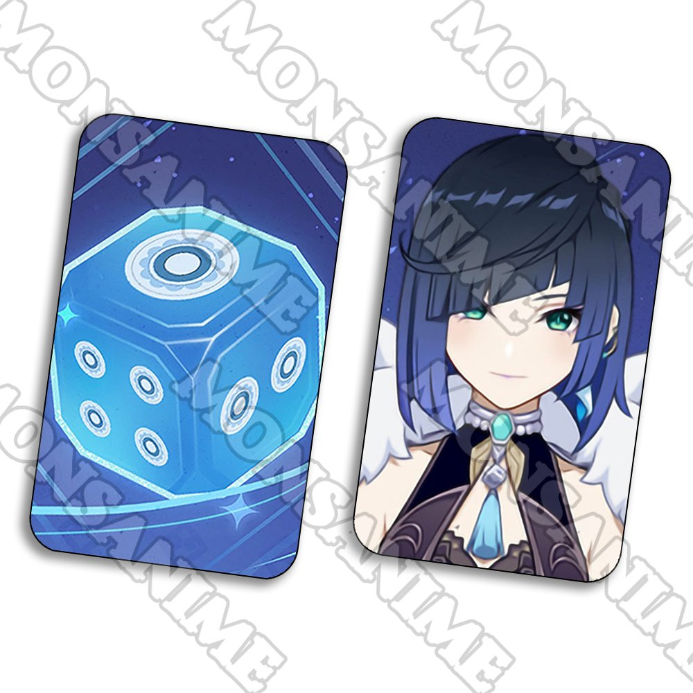 Ảnh card bo góc  GENSHIN IMPACT ver Chân dung 5*8cm in hình game anime chibi sưu tầm 1 tấm