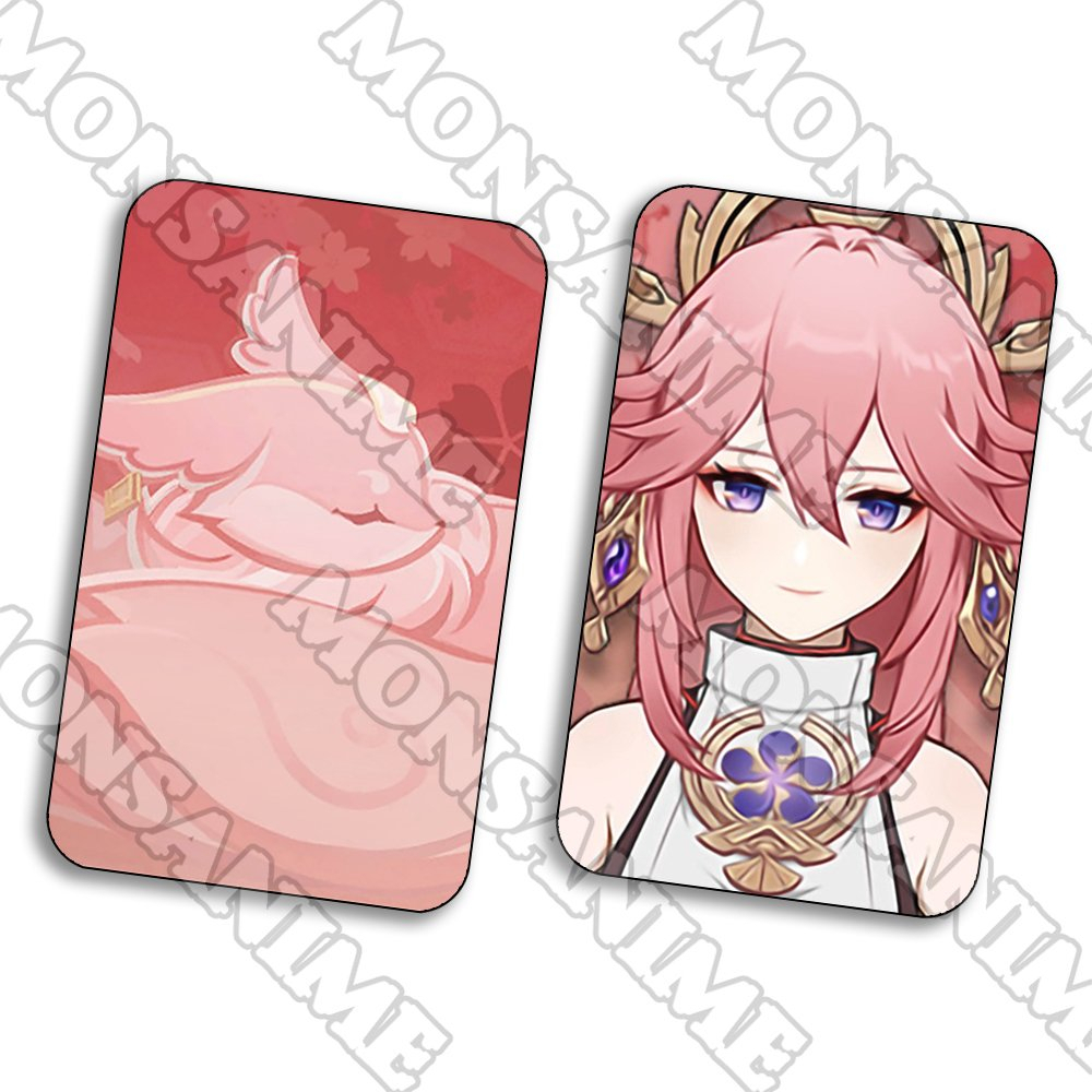 Ảnh card bo góc  GENSHIN IMPACT ver Chân dung 5*8cm in hình game anime chibi sưu tầm 1 tấm