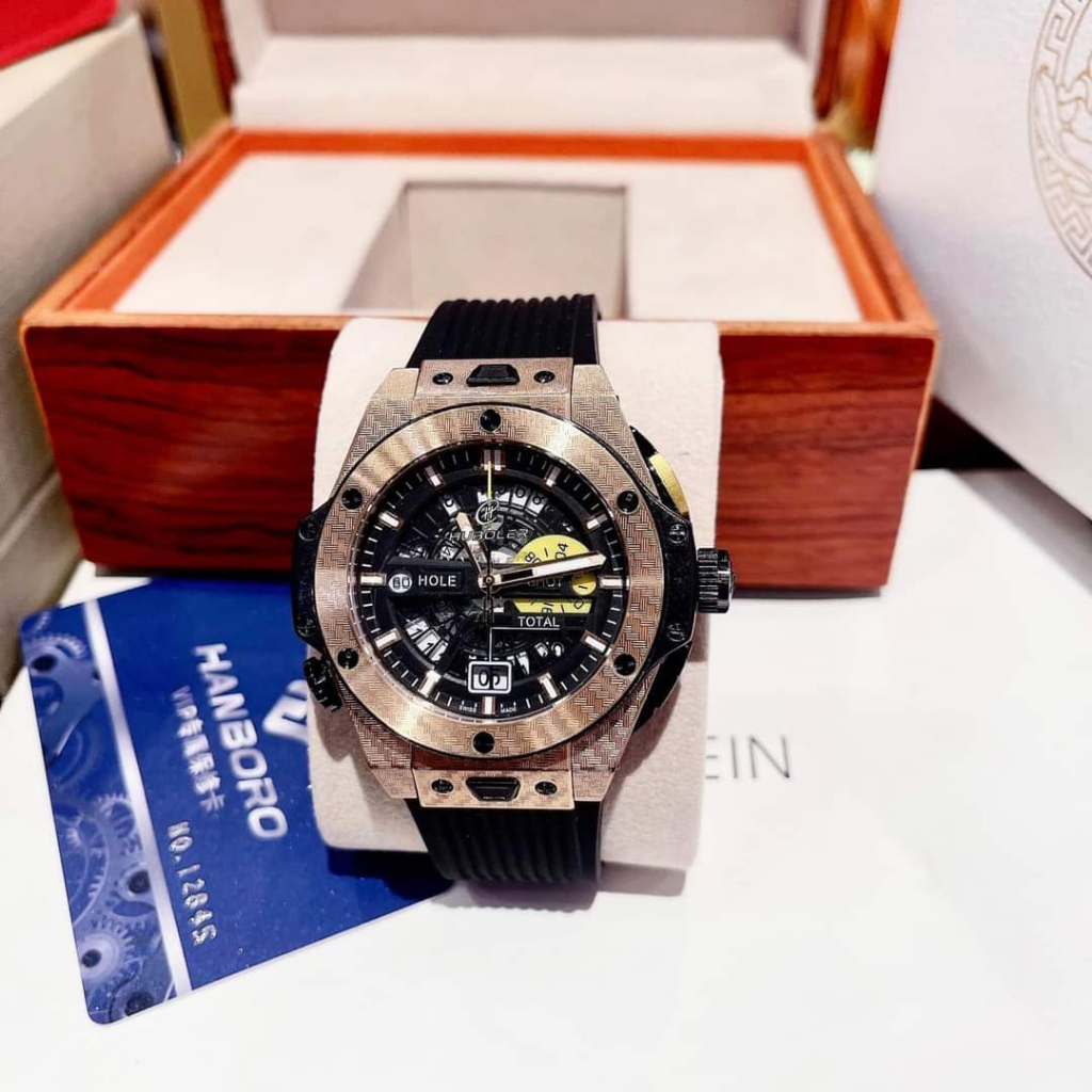 Đồng Hồ Cơ Nam Hanboro Chính Hãng,Size: 40mm Thiết Kế Độc Đáo Lạ Mắt Và Vô Cùng Mạnh