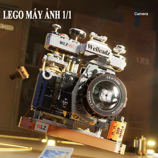 Đồ chơi lắp ráp kiểu lego máy ảnh tỷ lệ 1/1 lego phi hành gia đồ chơi lắp ráp mô hình 3d trang trí decor phòng