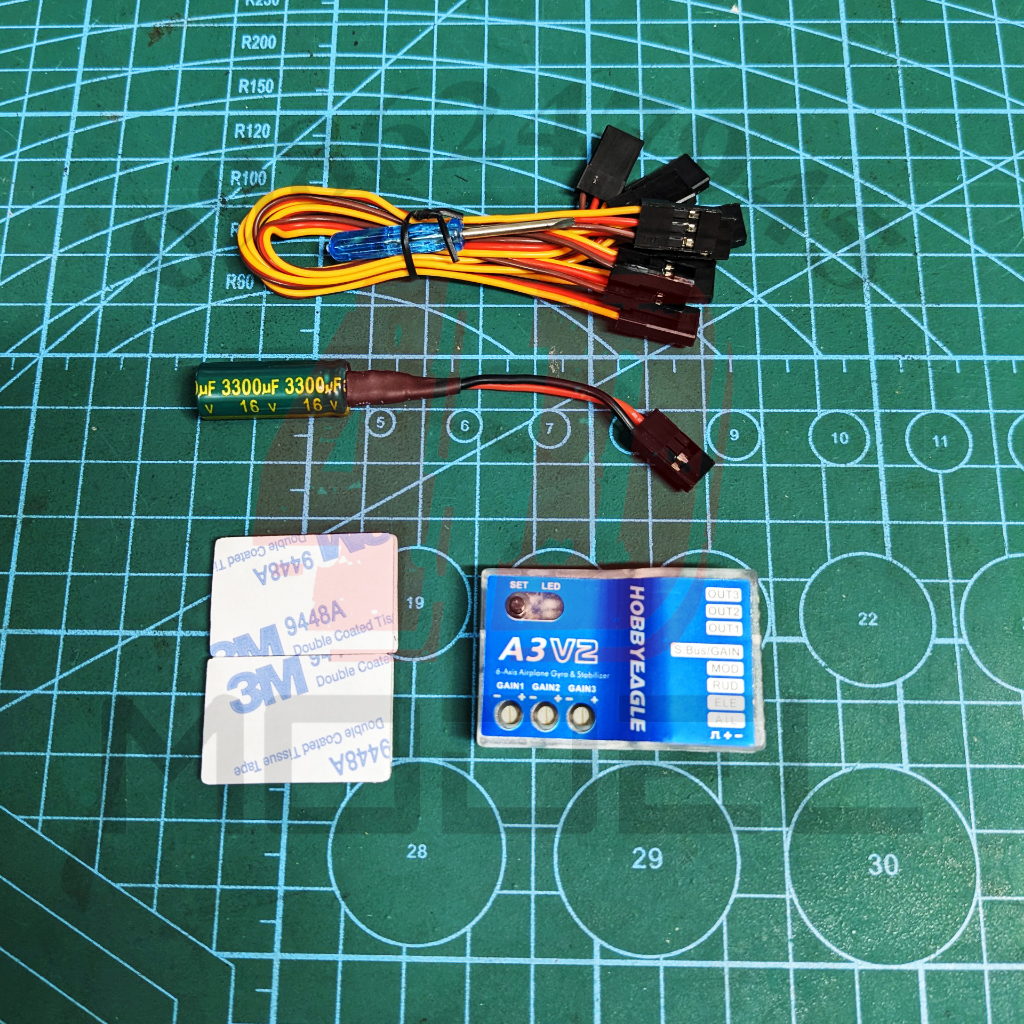 Mạch cân bằng A3V2 chính hãng HOBBY EAGLE. Hỗ trợ bay máy bay cánh bằng cho người mới tập chơi