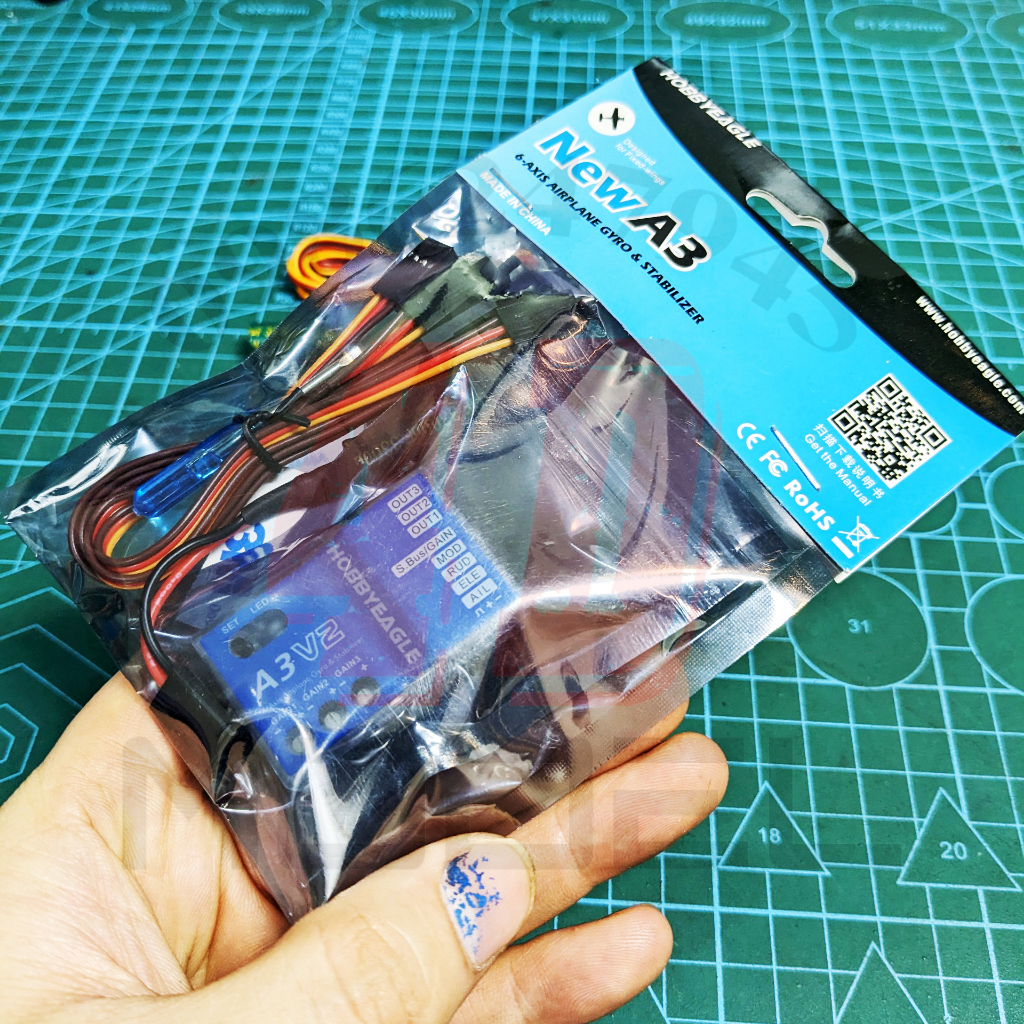 Mạch cân bằng A3V2 chính hãng HOBBY EAGLE. Hỗ trợ bay máy bay cánh bằng cho người mới tập chơi