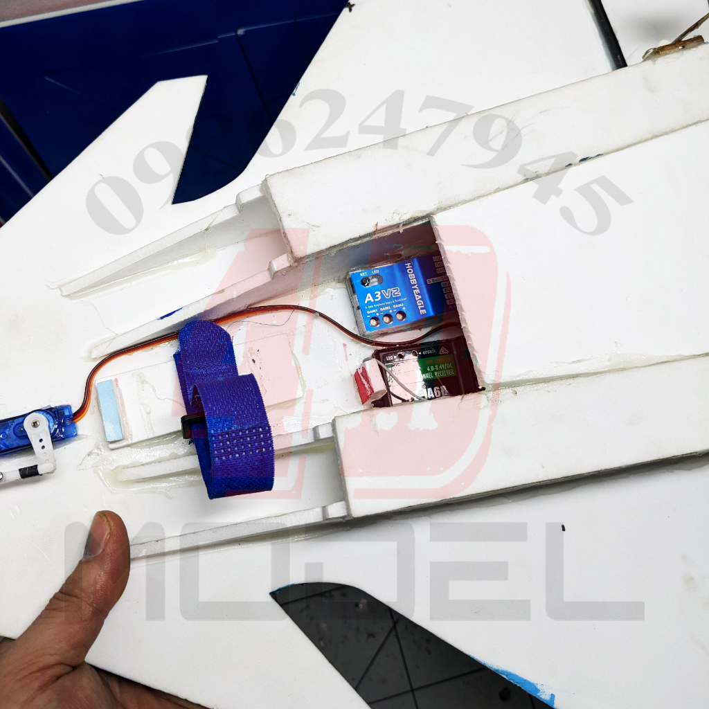 Mạch cân bằng A3V2 chính hãng HOBBY EAGLE. Hỗ trợ bay máy bay cánh bằng cho người mới tập chơi