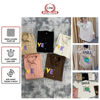 Áo khoác kaki unisex đủ màu hình mặt cười phong cách Ulzzang - Xưởng May LTM