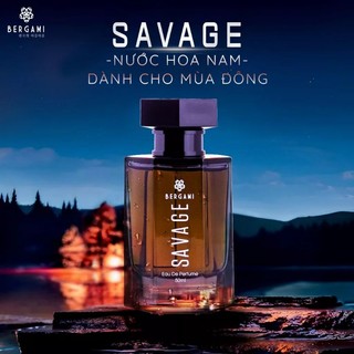 Nước hoa nam bergami savage 50ml lưu hương 12h -24h