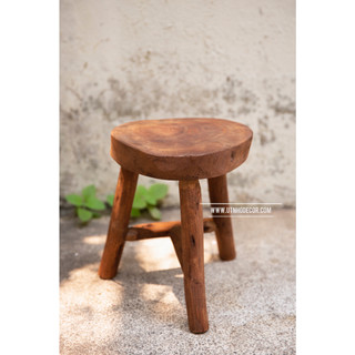 [HÀNG SẴN] Ghế đôn gỗ 3 chân mặt tròn chiều cao 30cm