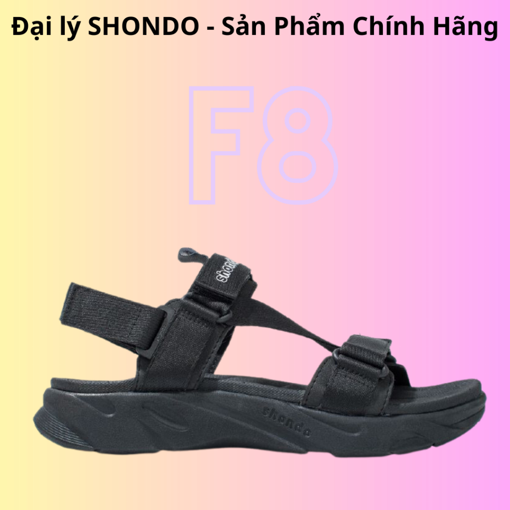 Giày Sandals F8 Shondo Full Đen F8M1112