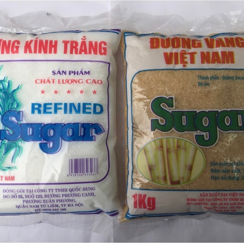 ĐƯỜNG KÍNH TRẮNG - VÀNG XUẤT KHẨU - gói 1kg