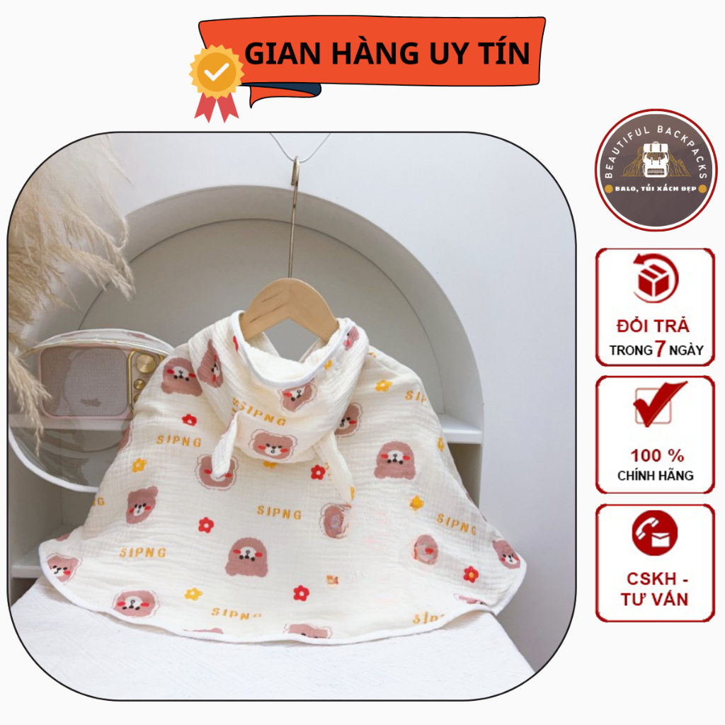 Áo choàng cho bé, áo choàng chống nắng trẻ em kèm kính chống giọt bắn cao cấp