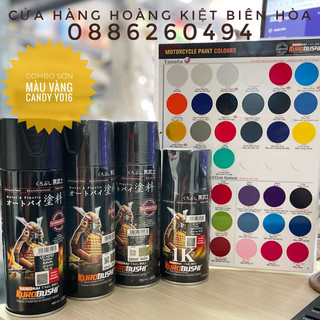 SƠN XỊT SAMURAI MÀU VÀNG CANDY Y016*