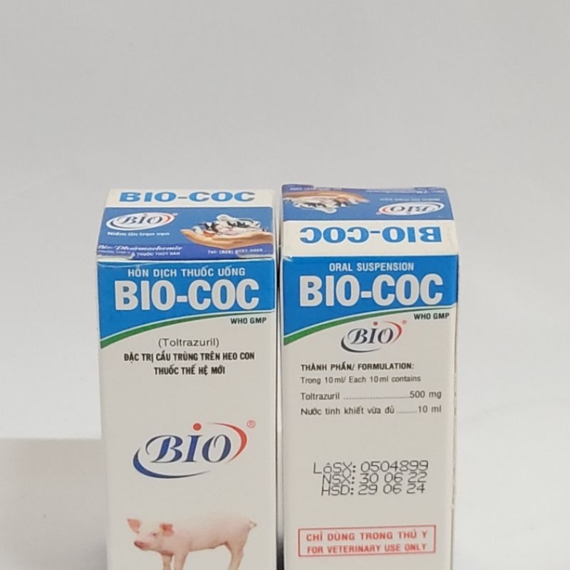 Bio Coc hỗ trợ đường ruột cầu trung heo (lọ 10ml)